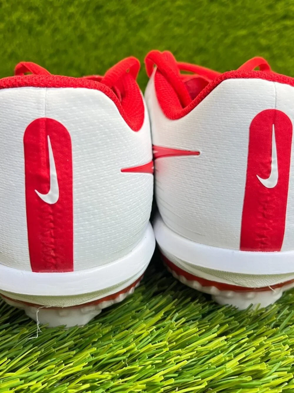 Nike Lunar Hyperdiamond 3‎ Pro Womens Size 7 White Red Running Softball Cleats